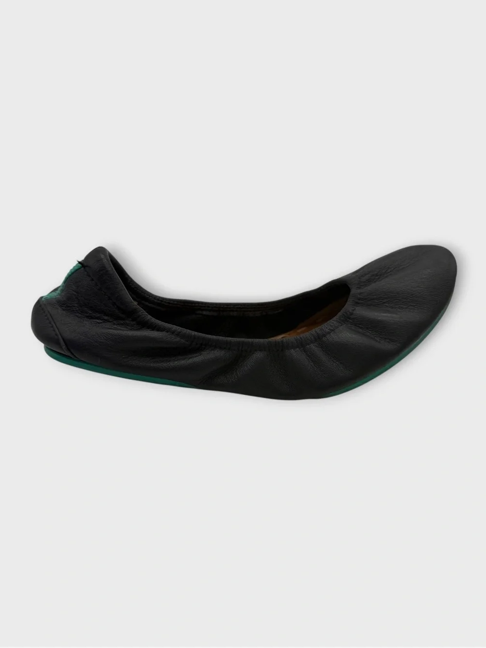 Tieks Classic Ballet Flats Black Teal Women’s Size 6 Good Condition Cute!!